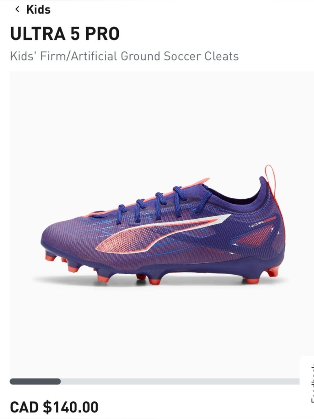 Nike Youth Royal Blue Sneakers with Orange Swoosh Accent